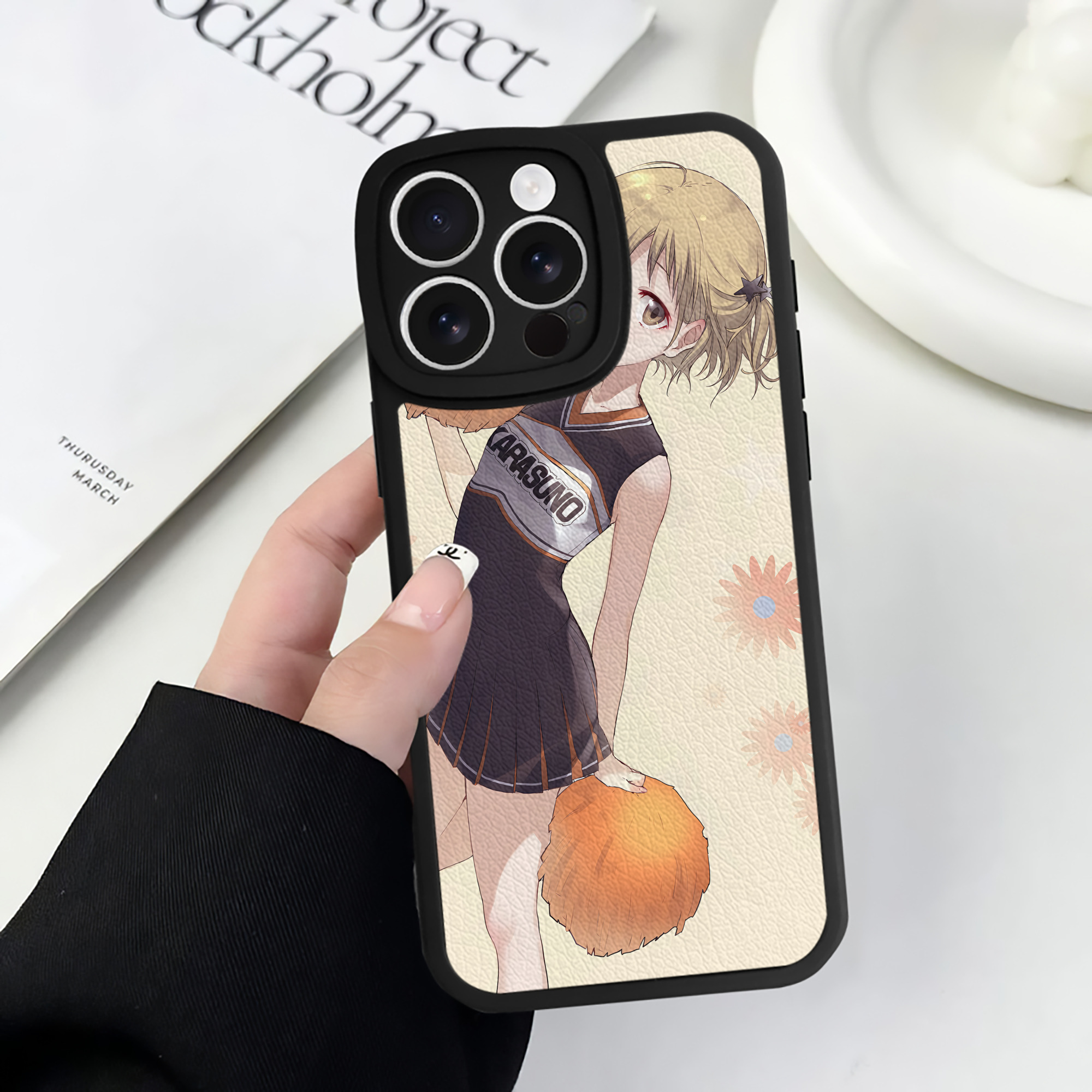 （画像用） ハイキュー!! Haikyu!! 【iPhone 16シリーズ対応】シリコンスマホケース（レザー調） 材質：シリコン
